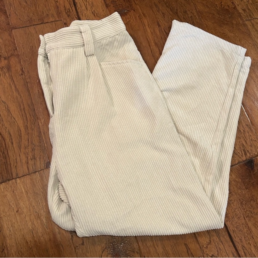 Petal & Pup Size 8 Ivory Corduroy Pants